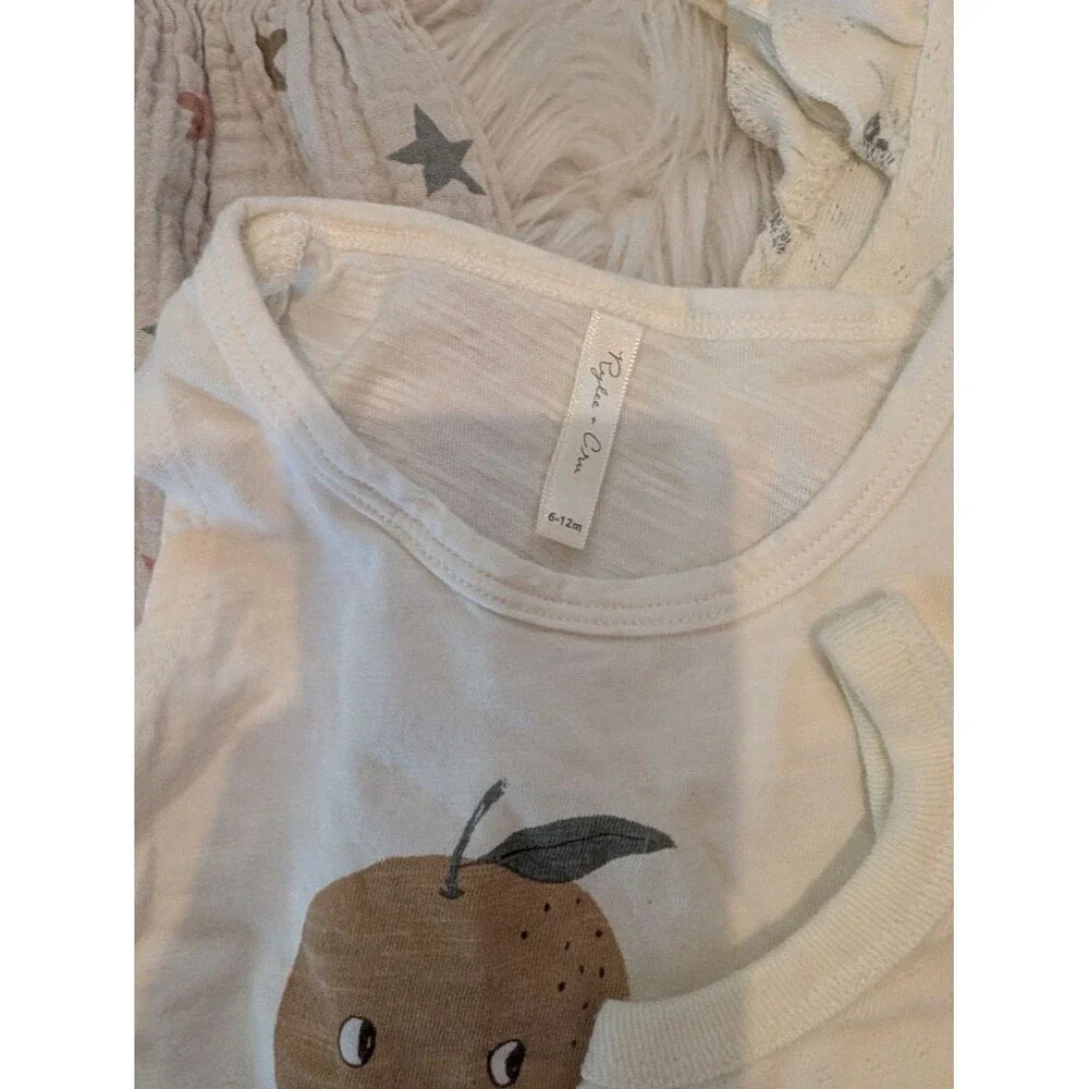 Bundle! Rylee + Cru Star Smocked Romper, Tank Top, Quincy Mae Bear Pants 6-12
